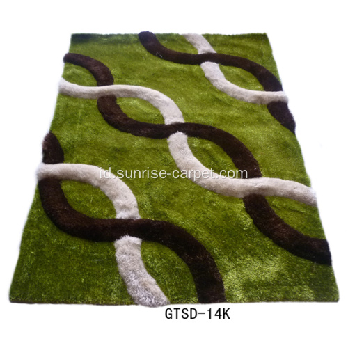 3D Elastic &amp; Silk dicampur dengan Desain Mode Karpet